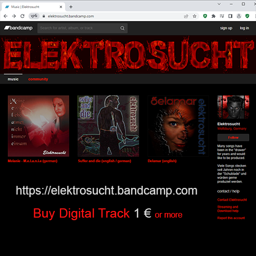 Elektrosucht Bandcamp Cover